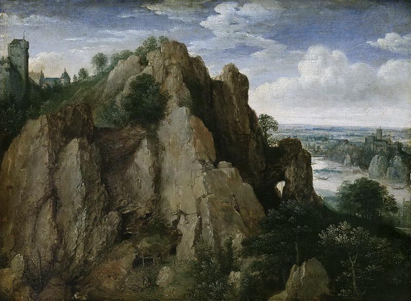 Valckenborch, Lucas van -- Bergachtig landschap, 1582