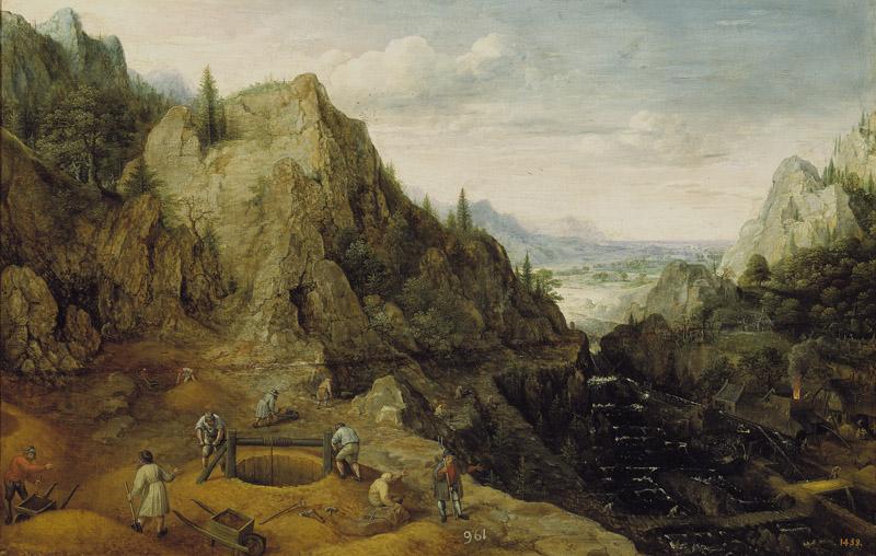 Valckenborch, Lucas van-Paisaje con ferrerias-41 cm x 64 cm