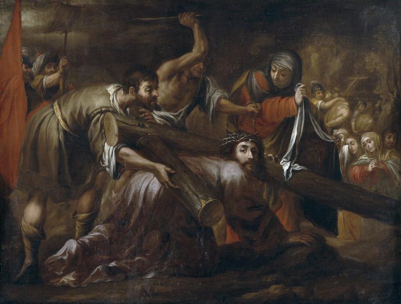 Valdes Leal, Juan de-Jesucristo camino del Calvario y la Veronica-161 cm x 211 cm