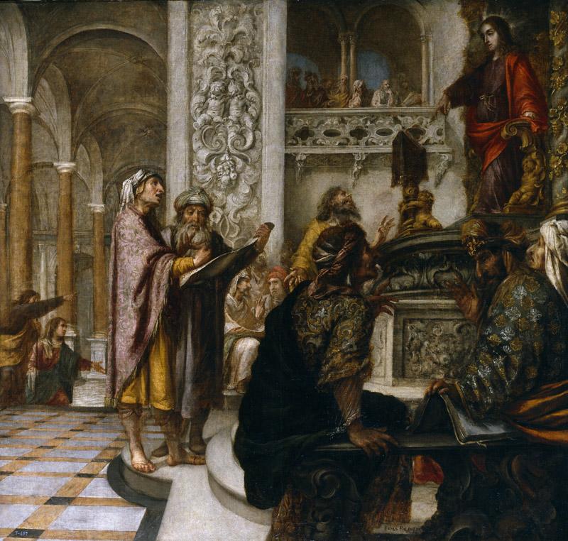 Valdes Leal, Juan de-Jesus disputando con los doctores-200 cm x 215 cm