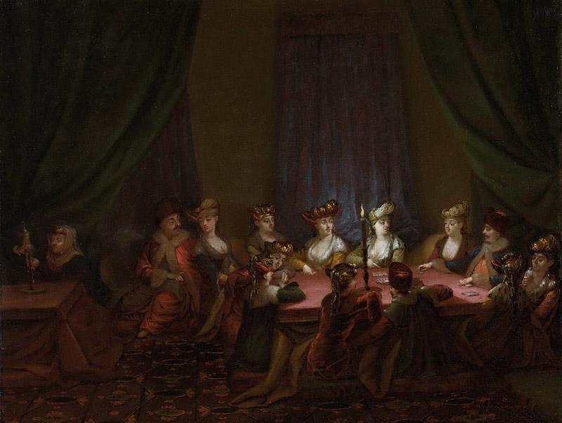 Vanmour, Jean Baptiste -- Armeens gezelschap bij het kaartspel, 1727-1737