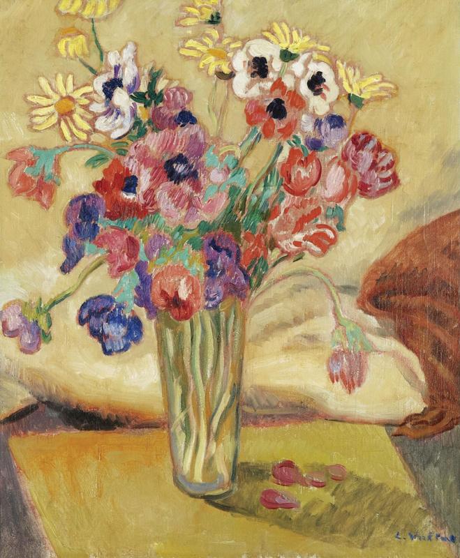 Vase with Flowers and Anemones, 1915