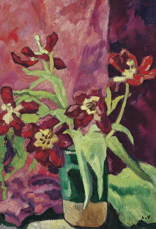 Vase, Red Tulips, 1922
