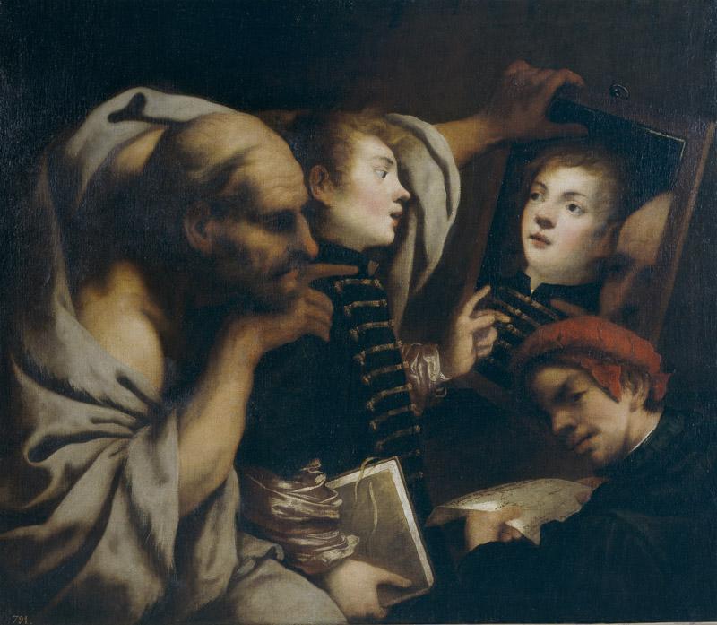 Vecchia, Pietro della-Scrates y dos alumnos-103 cm x 120 cm II