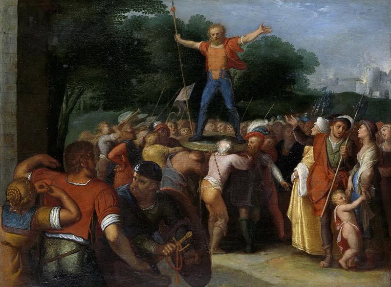 Veen, Otto van -- Brinio op het schild geheven, 1600-1613