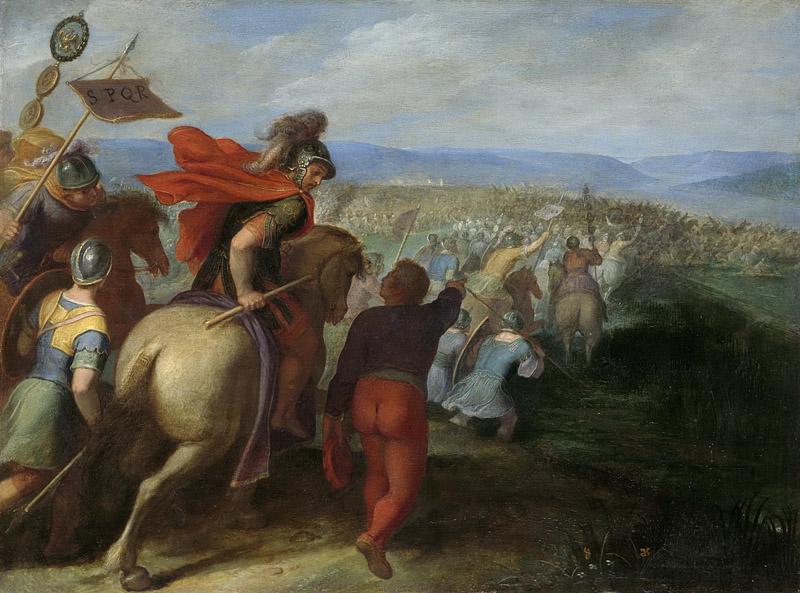 Veen, Otto van -- De Romeinen onder Cerealis verslaan Claudius Civilis door het verraad van een Bataaf, 1600-1613