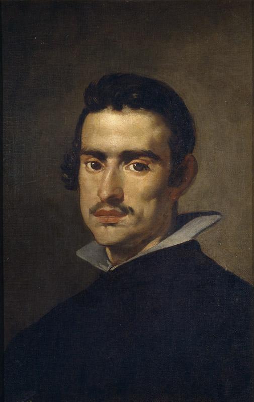Velazquez, Diego Rodriguez de Silva y-Retrato de hombre-55,5 cm x 38 cm