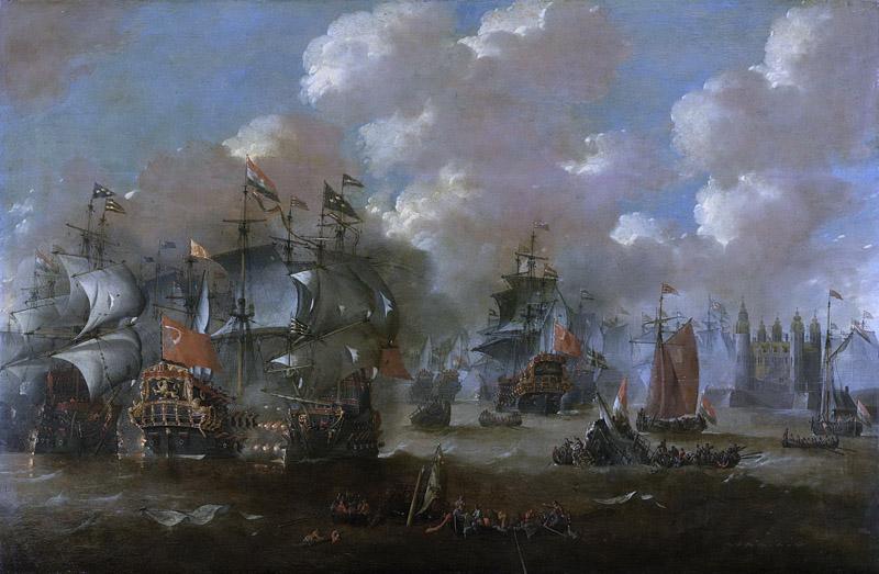 Velde, Peter van de -- Zeeslag bij Elseneur in de Sont tussen de Hollandse en de Zweedse vloot, 8 november 1658