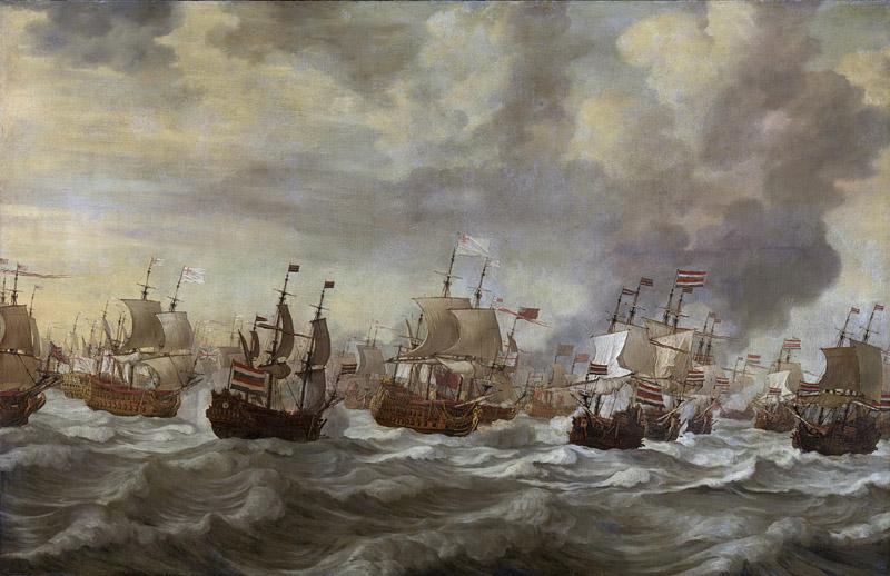 Velde, Willem van de (I) -- Episode uit de Vierdaagse Zeeslag, 11-14 juni 1666