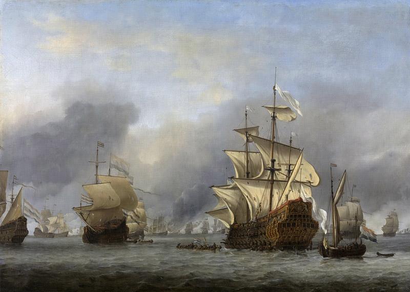 Velde, Willem van de (II) -- De verovering van het Engelse admiraalsschip de Royal Prince 13 juni 1666, 1670