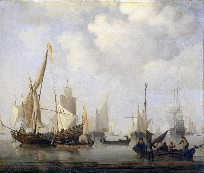 Velde, Willem van de (II) -- Windstilte, 1650-1707