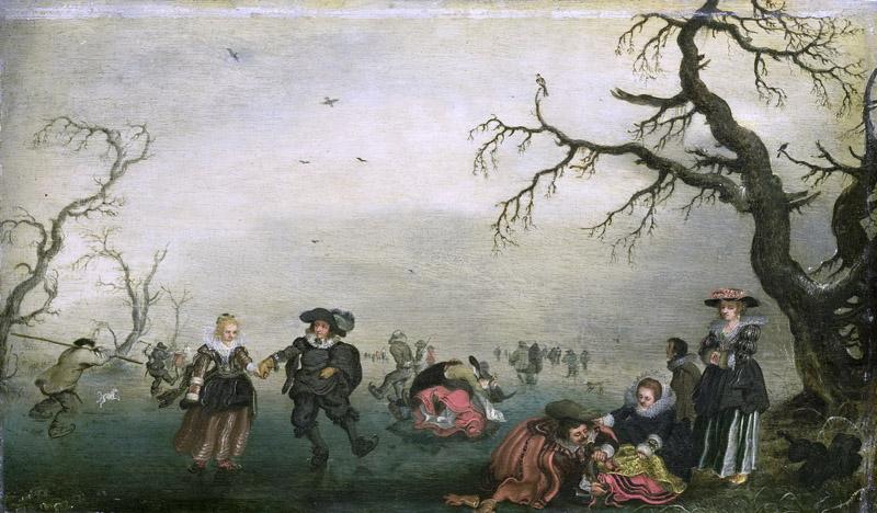 Venne, Adriaen Pietersz. van de -- Schaatsenrijders, 1625