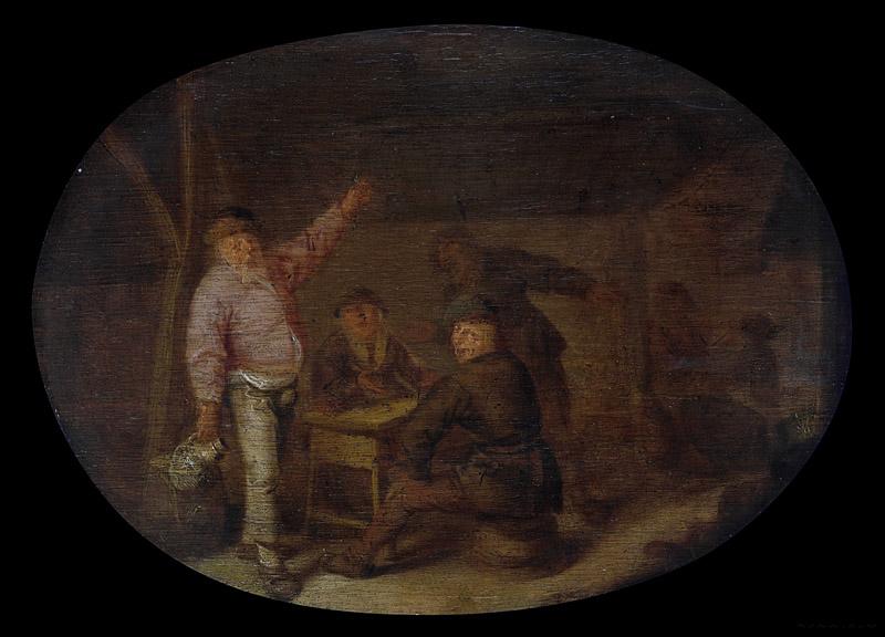 Verelst, Pieter Hermansz. -- Drinkende boeren in een schuur, 1628 - 1650