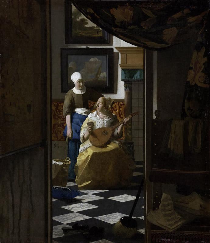 Vermeer, Johannes -- De liefdesbrief, 1669-1670