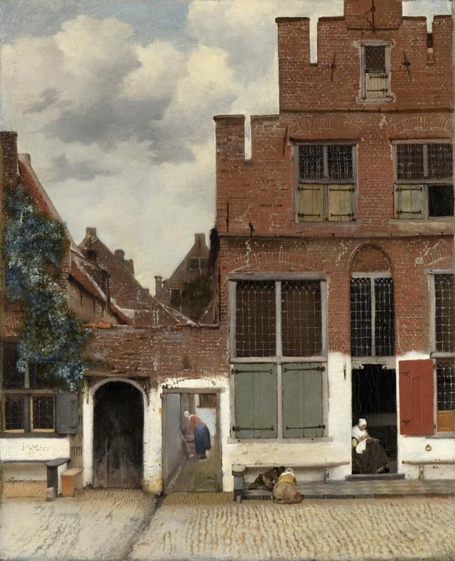 Vermeer, Johannes -- Gezicht op huizen in Delft, bekend als Het straatje, 1658