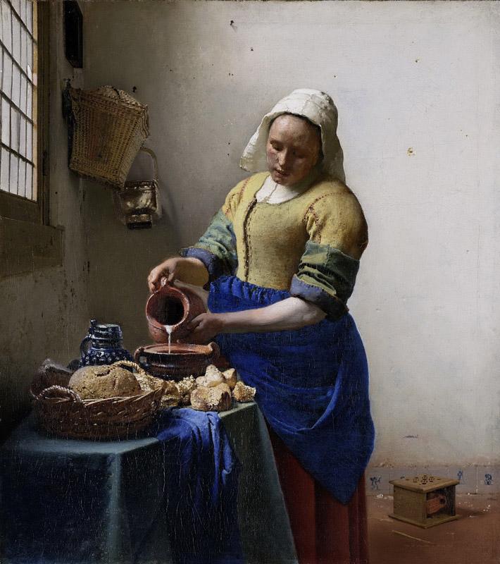 Vermeer, Johannes -- Het melkmeisje, 1660
