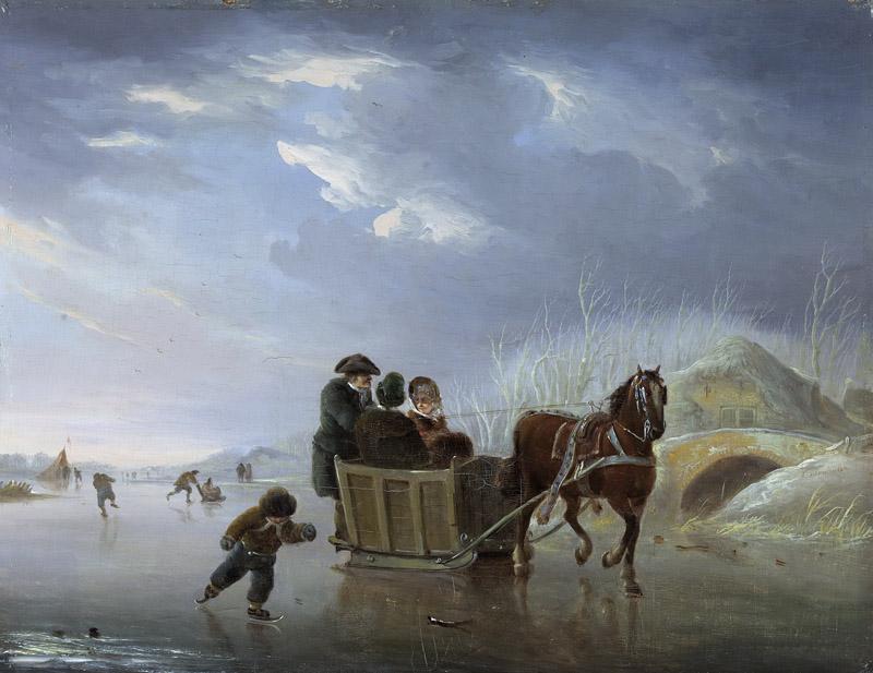 Vermeulen, Andries -- Sledevaart op het ijs, 1790-1814