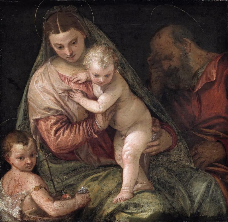 Veronese, Paolo -- De heilige familie met de kleine Johannes, 1550-1575