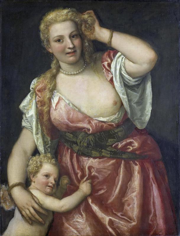 Veronese, Paolo -- Venus en Amor, 1575-1590