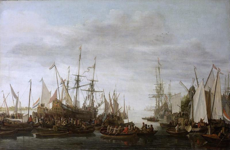 Verschuier, Lieve Pietersz. -- Het kielhalen (volgens overlevering) van de scheepschirurgijn van admiraal Jan van Nes, 1660-1686
