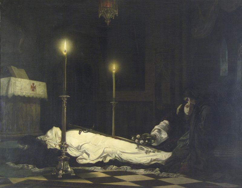 Viktor Madarasz (1840-1917)-The Mourning of Laszlo Hunyadi