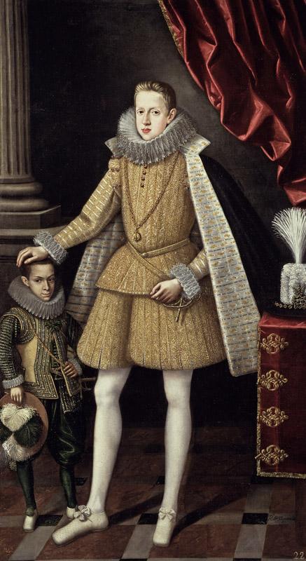 Villandrando, Rodrigo de-El principe Felipe, futuro Felipe IV, y el enano Soplillo