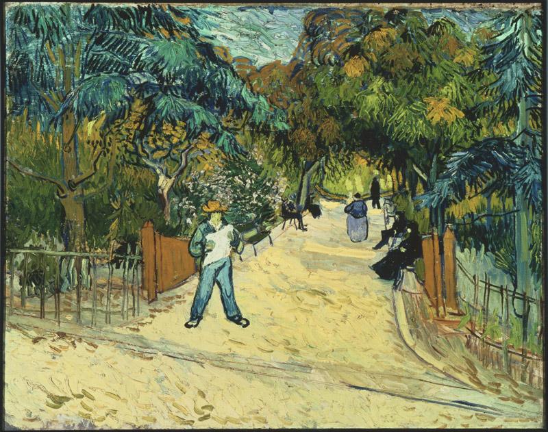 Vincent van Gogh (1853-1890)-Entrance to the Public Gardens in Arle