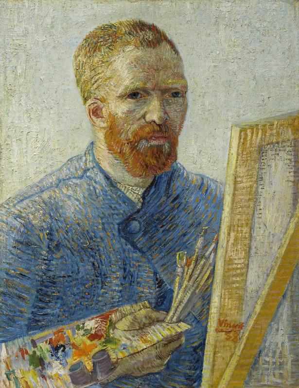Vincent van Gogh - Self-Portrait in Front of the Easel