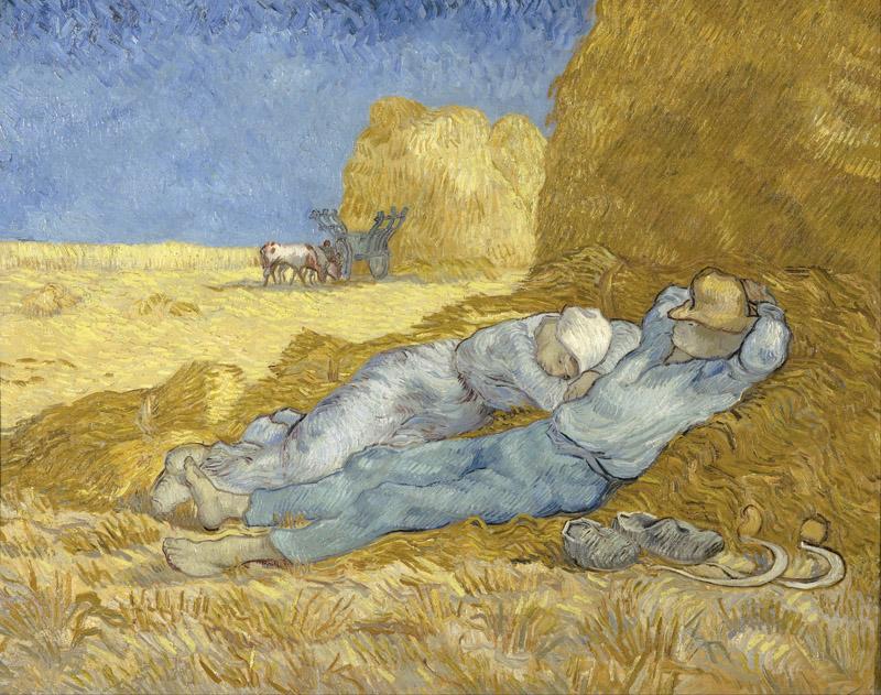 Vincent van Gogh - The siesta (after Millet)