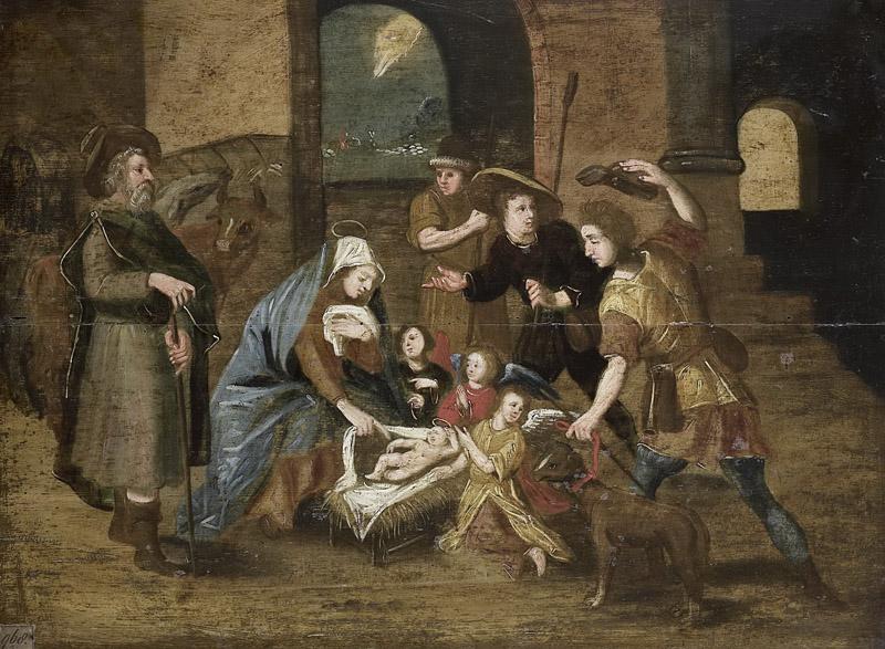 Vos, Maerten de -- De aanbidding der herders, 1580-1699