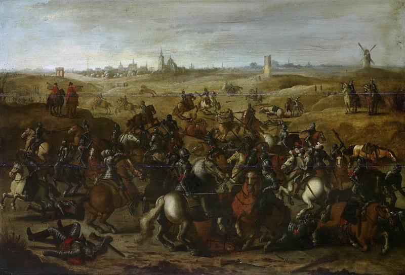 Vrancx, Sebastiaan -- Het gevecht tussen Breaute en Leckerbeetje op de Vughterheide, 5 februari 1600