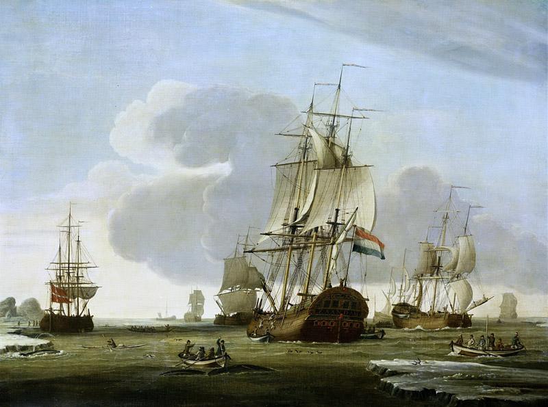 Vries, Jochem de -- De Groenlandvaarder Zaandam van rederij Claes Taan en Zn, Zaandam, op de walvisvangst, 1772
