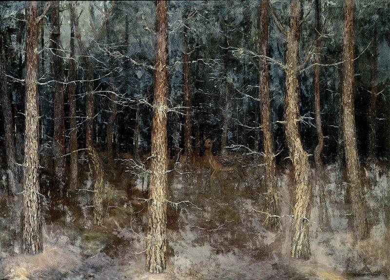 Wall Perne, Gust van de -- Mystieke paden, bosgezicht, 1907