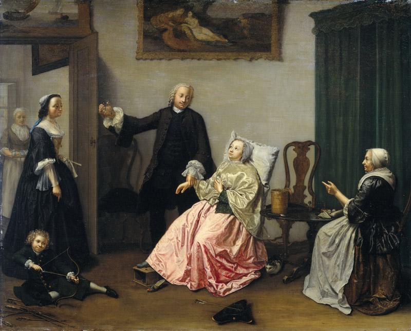Wassenbergh, Elisabeth Geertruida -- Het doktersbezoek, 1750-1760