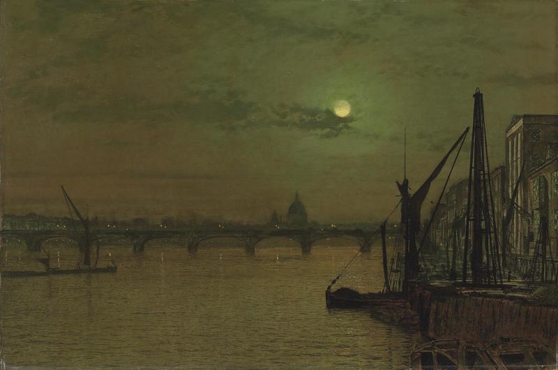 Waterloo Bridge, London, Looking East, 1883