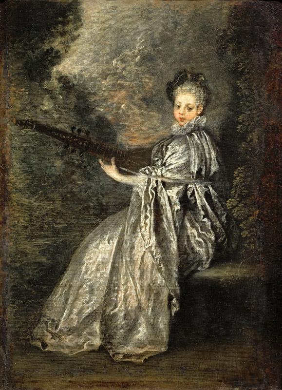 Watteau, Antoine -- La Finette, companion picture to L indifferent