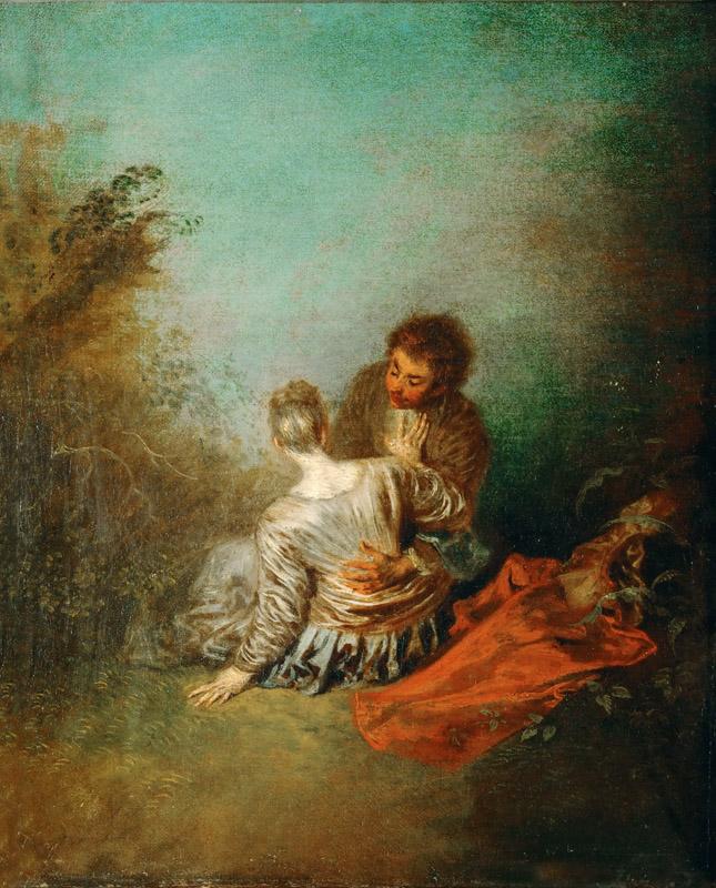Watteau, Antoine -- Le Faux Pas