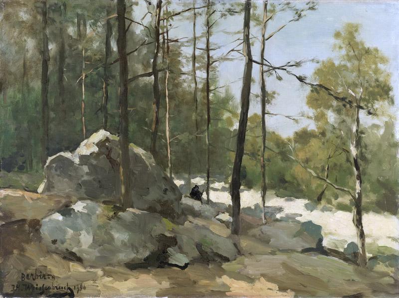Weissenbruch, Johan Hendrik -- Bosgezicht nabij Barbizon, 1900