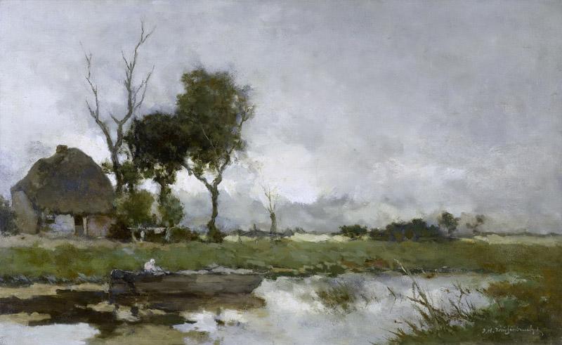 Weissenbruch, Johan Hendrik -- Herfstlandschap, 1870-1903