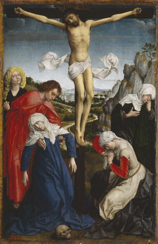 Weyden, Roger van der (Discipulo de)-La Crucifixion-47 cm x 31 cm