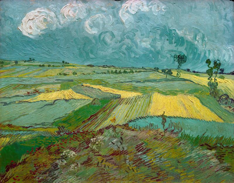 Wheat Fields at Auvers Under Clouded Sky