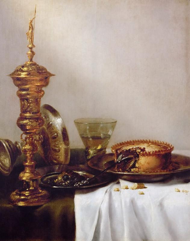 Willem Claesz. Heda (1594-1680) -- Breakfast Still Life with Chalice