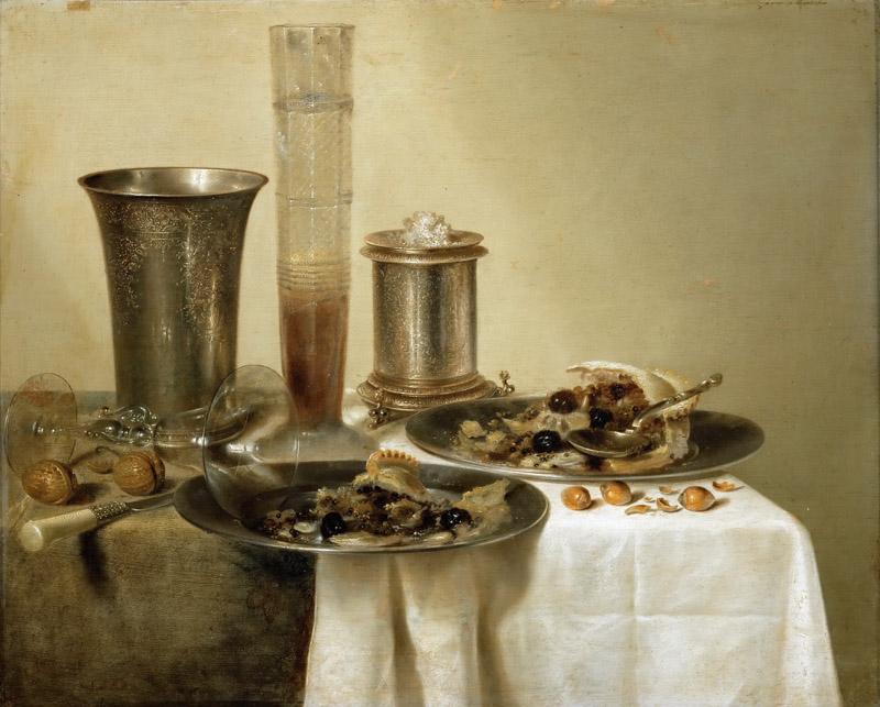 Willem Claesz. Heda (1594-1680) -- Still Life with Silver Goblets