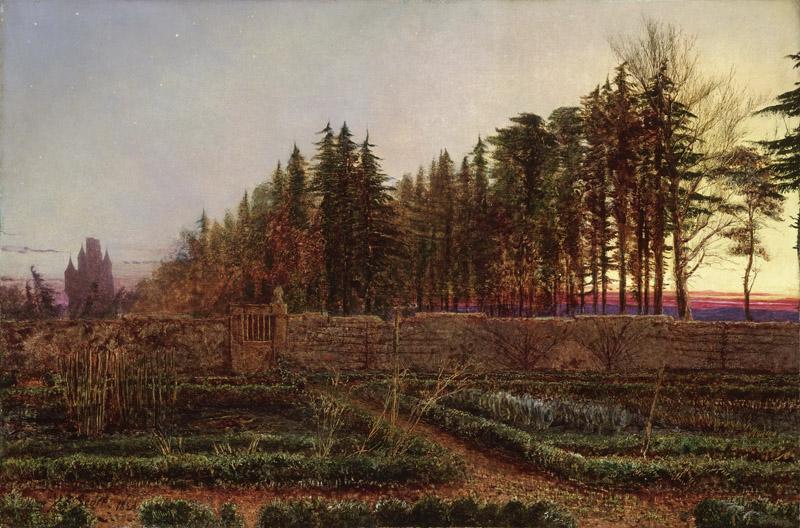 William Bell Scott, Scottish, 1811-1890 -- The Gloaming (Manse Garden