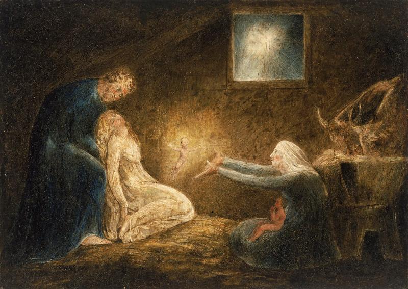 William Blake, English, 1757-1827 -- The Nativity