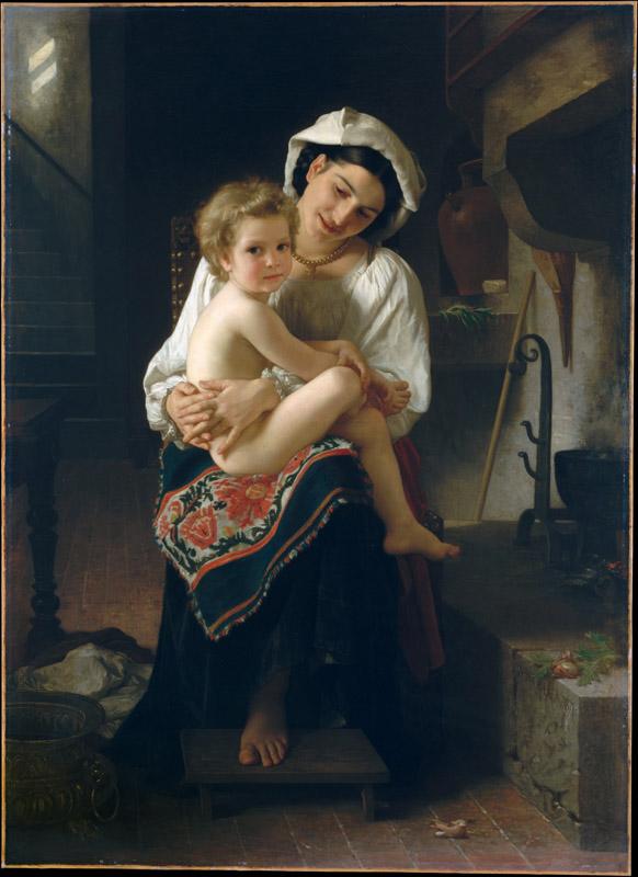 William Bouguereau--Young Mother Gazing at Her Child