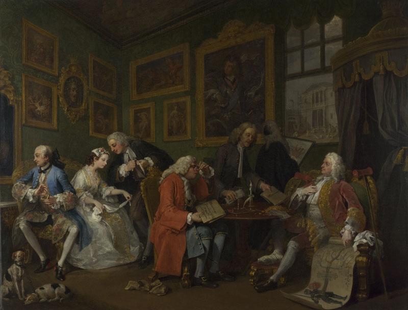 William Hogarth - Marriage A-la-Mode - 1, The Marriage Settlement