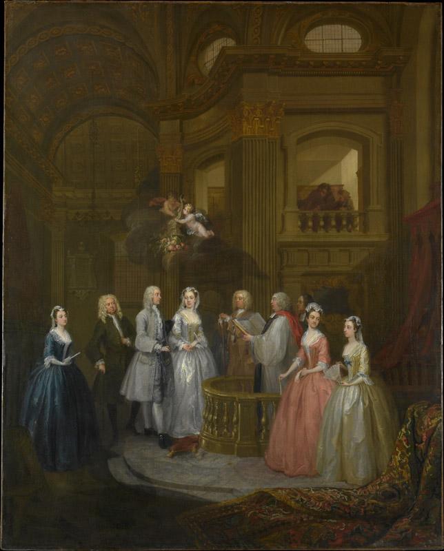 William Hogarth--The Wedding of Stephen Beckingham and Mary Cox