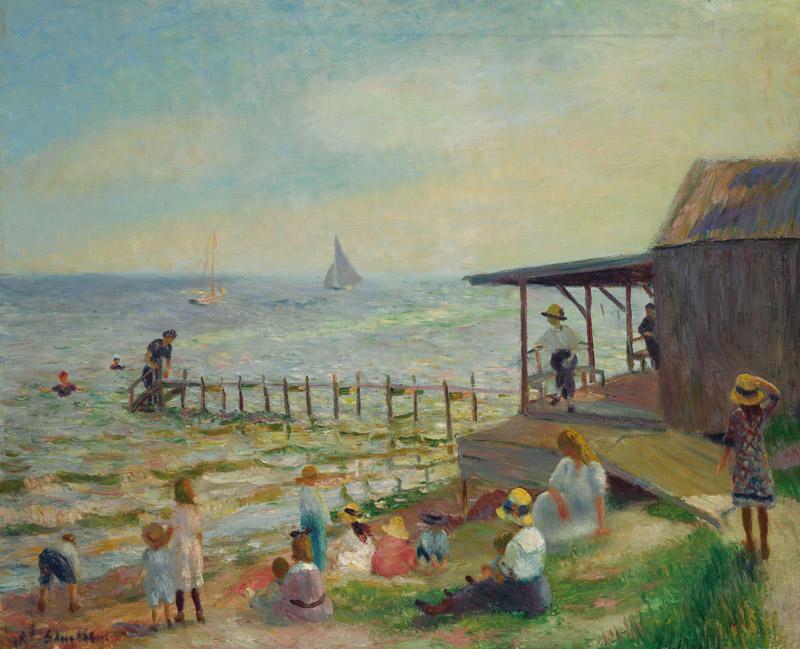 William James Glackens - Beach Side, 1912-1913