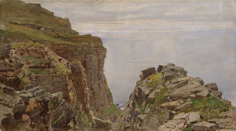 William Trost Richards - St. John Head, Hoy, Orkneys, ca. 1892